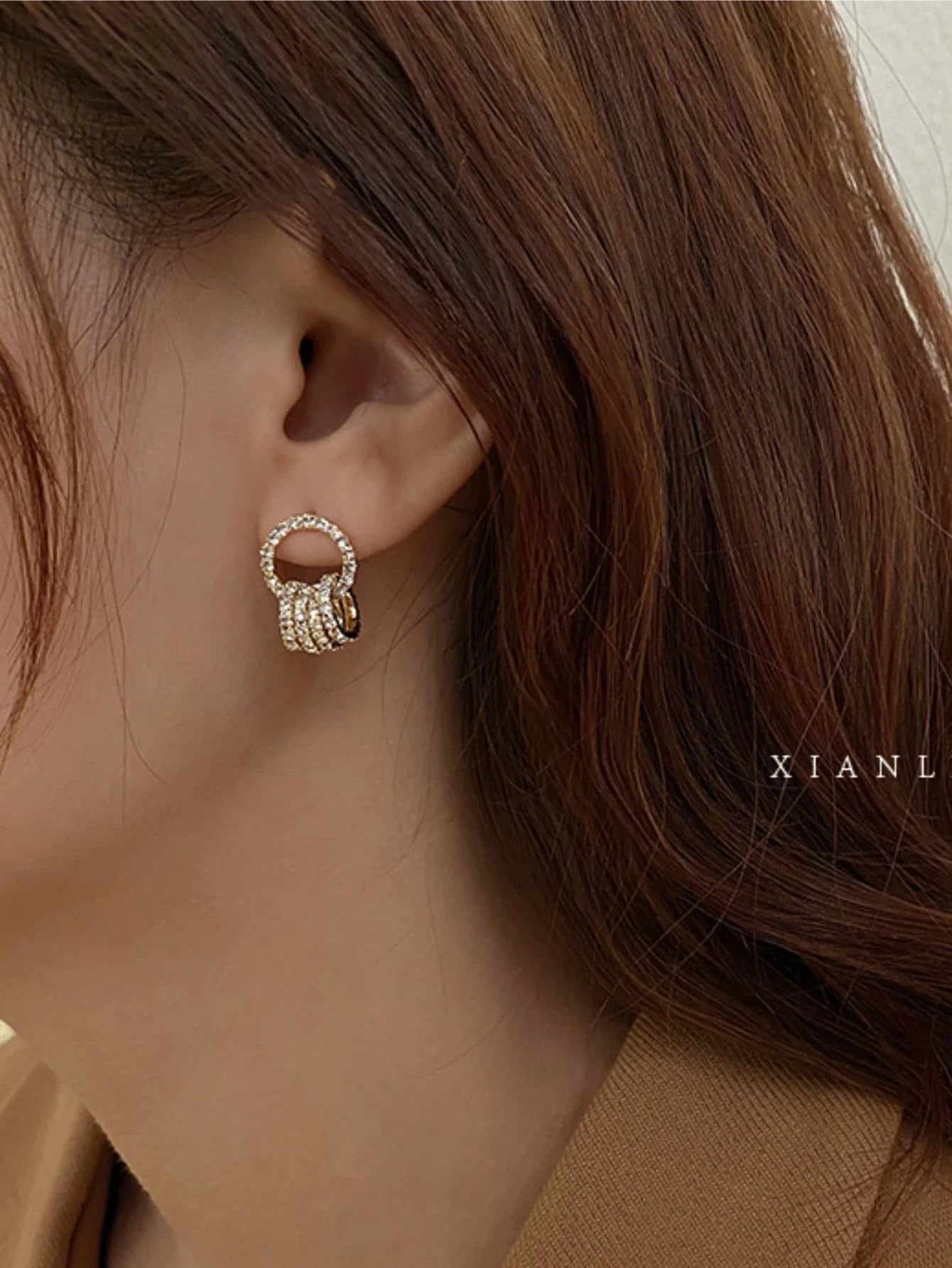 2PC Simple and Fashionable U-shaped Earrings Exquisite Women's Daily Leisure Party Earrings Outdoor Festival Gifts-030