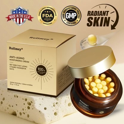✅Official Store|Rolimey® Anti-Aging Moisturizing Cream with Hyaluronic Acid, Retinol & Collagen – For Face, Neck, Décolleté & Legs – Made in United States – Day & Night Use