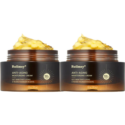 ✅Official Store|Rolimey® Anti-Aging Moisturizing Cream with Hyaluronic Acid, Retinol & Collagen – For Face, Neck, Décolleté & Legs – Made in United States – Day & Night Use