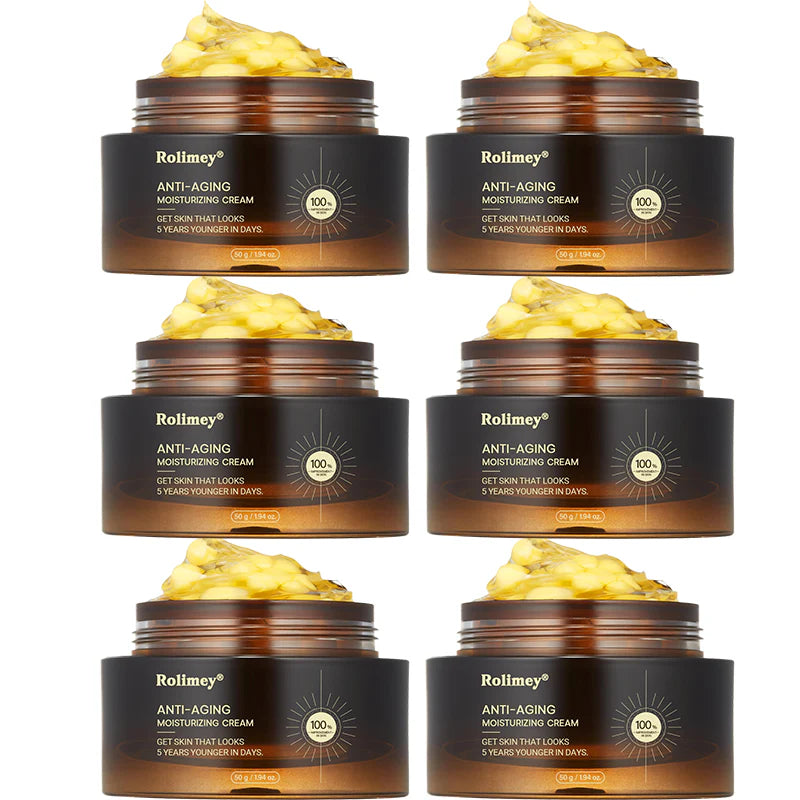 ✅Official Store|Rolimey® Anti-Aging Moisturizing Cream with Hyaluronic Acid, Retinol & Collagen – For Face, Neck, Décolleté & Legs – Made in United States – Day & Night Use
