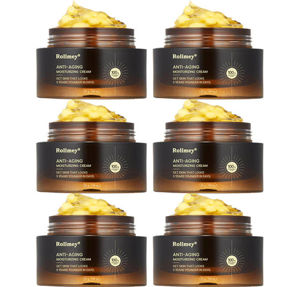 ✅Official Store|Rolimey® Anti-Aging Moisturizing Cream with Hyaluronic Acid, Retinol & Collagen – For Face, Neck, Décolleté & Legs – Made in United States – Day & Night Use