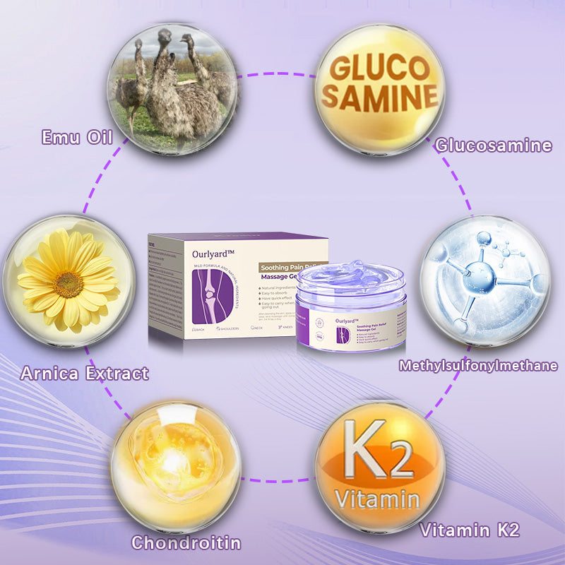 ✅Ourlyard® Official Store: Turmeric & Emu Oil Arthritis Soothing Pain Relief Massage Gel